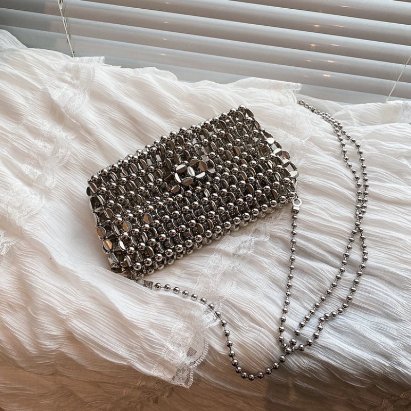 Luxury Bags On Sale - กระเป๋าคลัทช์สีพื้นเรียบหรู ดีไซน์โปร่ง ดูมีระดับ ขายดีปี 2025 กระเป๋าสะพายไหล่แฟชั่นอเนกประสงค์สำหรับสุภาพสตรี