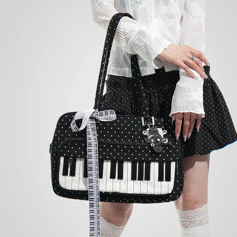 Polka Dot เปียโนคีย์ไหล่กระเป๋ - Luxury Bags Japan บทวิจารณ์และราคา