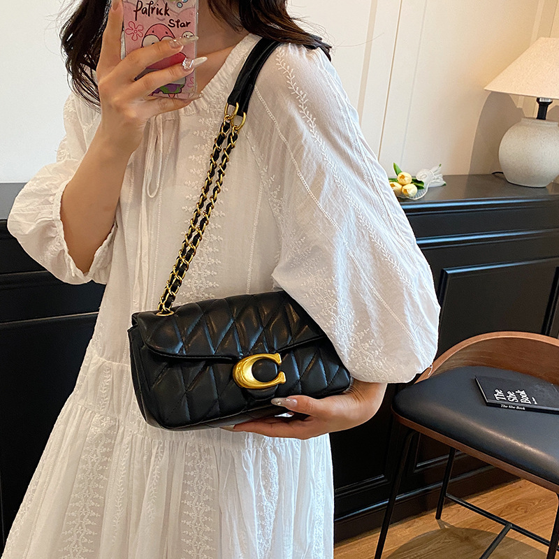 กระเป๋าสะพายไหล่หนังควิลท์สำหร - Luxury Bags On Sale บทวิจารณ์และราคา
