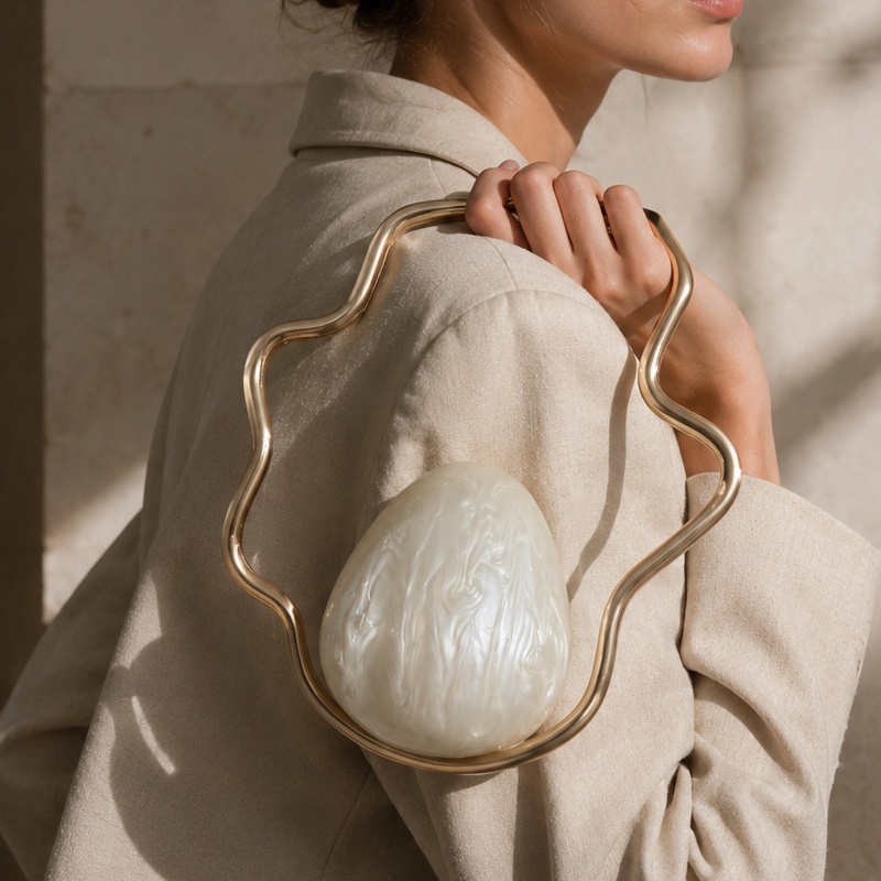 กระเป๋าคลัทช์อะคริลิคทรงไข่ขนา - Luxury Bags On Sale บทวิจารณ์และราคา
