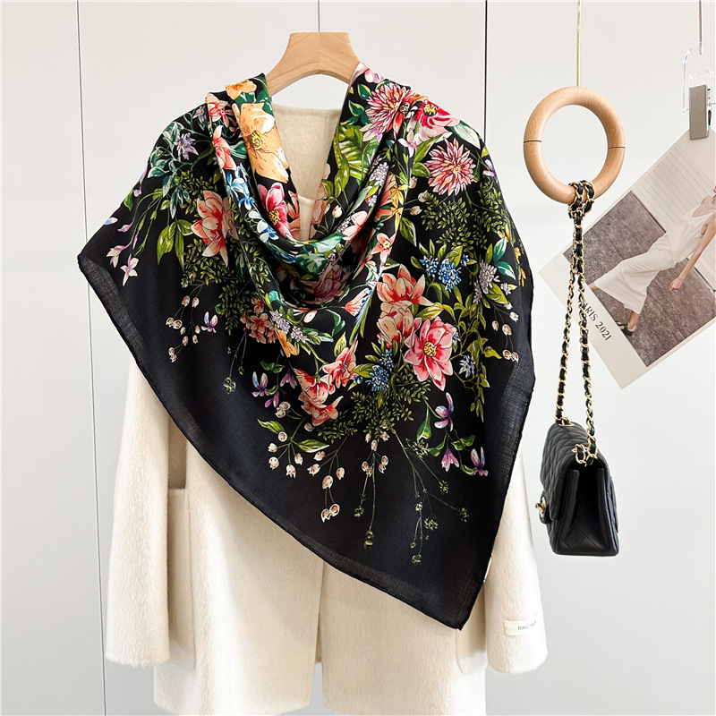 ฤดูหนาวผ้าพันคอผ้าไหม Luxury D - Luxury Bags And Accessories บทวิจารณ์และราคา