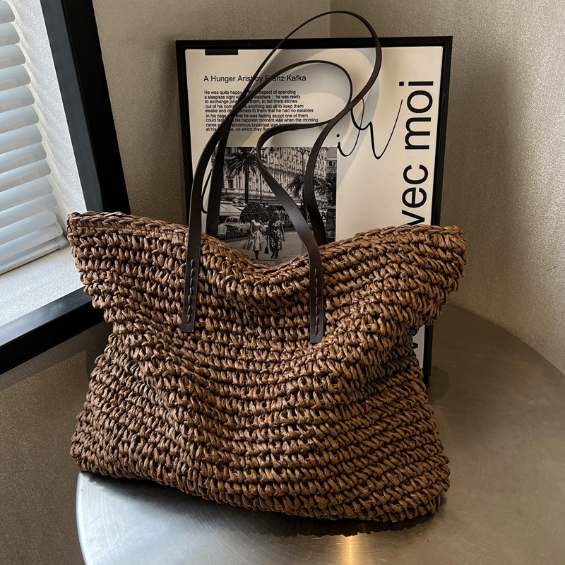 ฟางทอ Tote กระเป๋า Casual ขนาด - Luxury Bags Reseller บทวิจารณ์และราคา