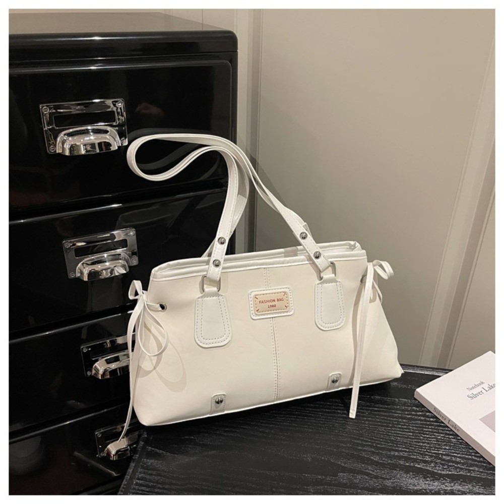 กระเป๋าโท้ทหนังเทียมสไตล์มินิม - Structured Handbag Top Handle บทวิจารณ์และราคา